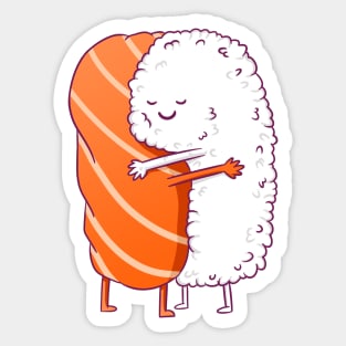 Sushi Hug Sticker